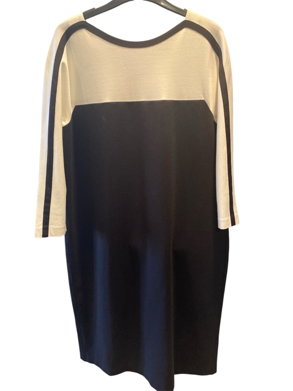 Escada Sport Black & Ivory colour blocked Dress Size 12 BNWOT